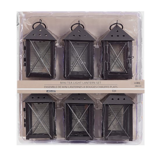 5" Mini Tea Light Lanterns, 6ct. by Ashland®